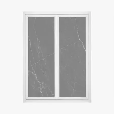 Adesivo per finestra marmo nero elegante con venature bianche • Wallissimo®