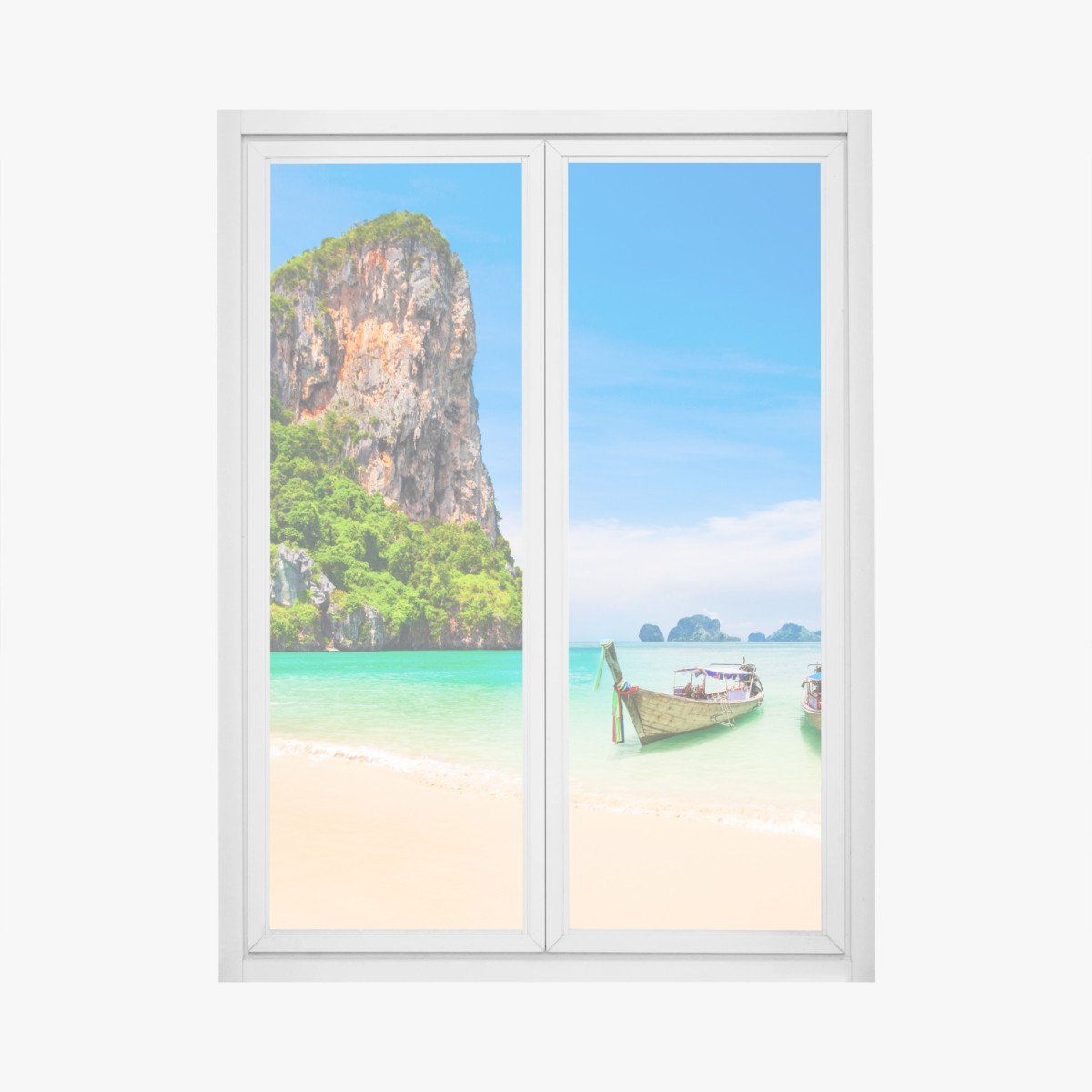 Adesivo per finestra paradiso tropicale in Thailandia • Wallissimo®