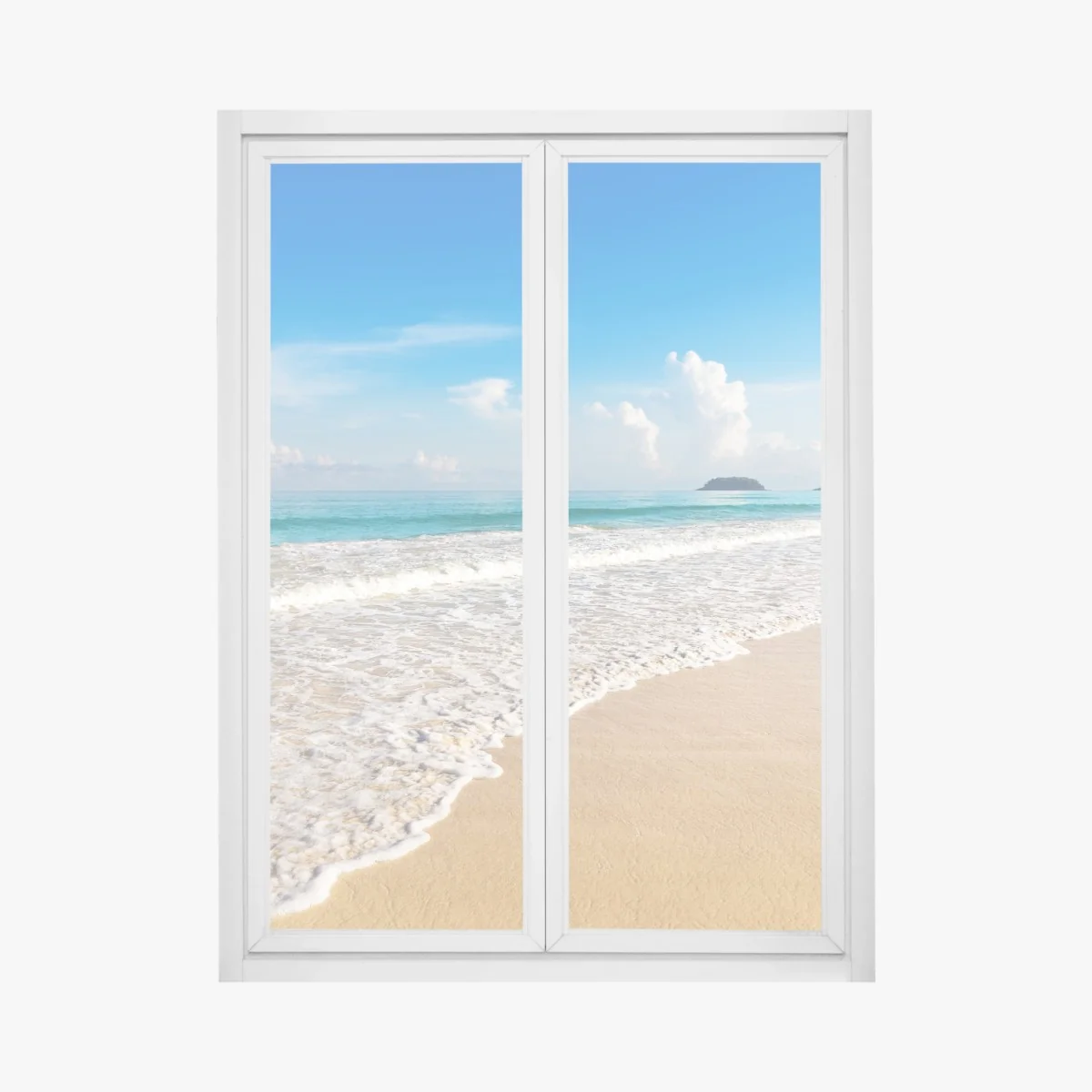 Adesivo per finestra calma tropicale a Karon, Phuket • Wallissimo® Adesivo per finestra calma tropicale a Karon, Phuket • Wallissimo®