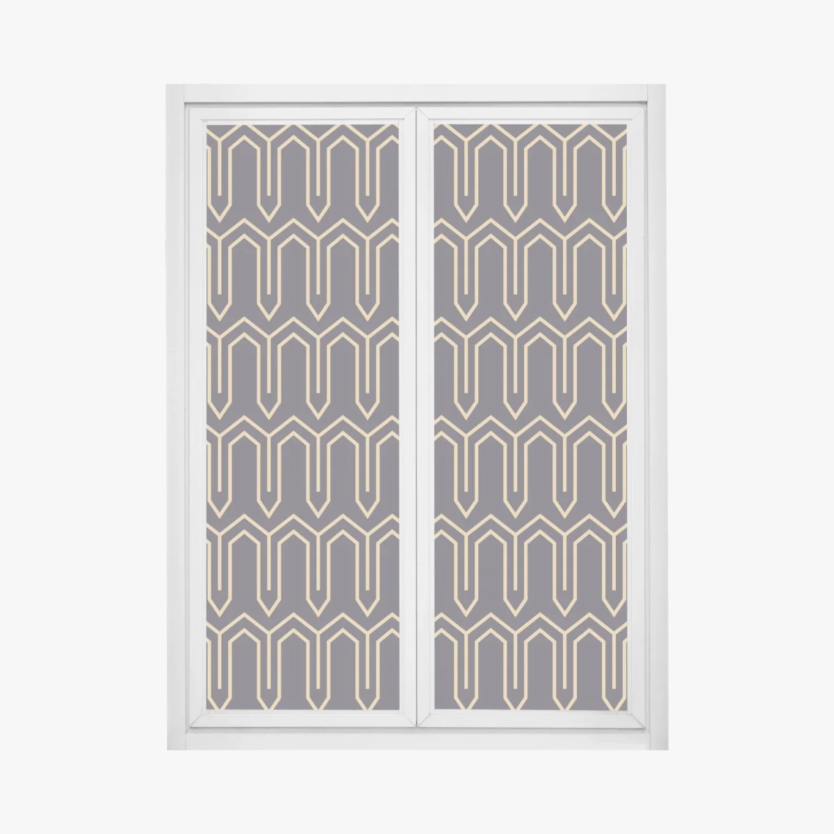 Adesivo per finestra motivo geometrico art deco in oro su sfondo scuro • Wallissimo® Adesivo per finestra motivo geometrico art deco in oro su sfondo scuro • Wallissimo®