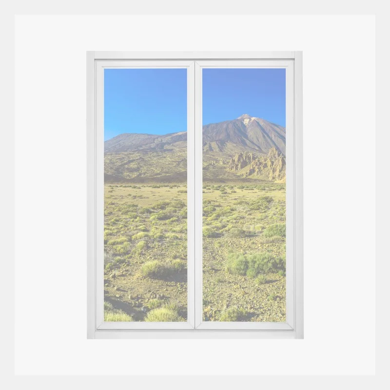 Adesivo per finestra panorama del vulcano Teide a Tenerife