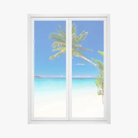 Adesivo per finestra fuga tropicale in Thailandia • Wallissimo®