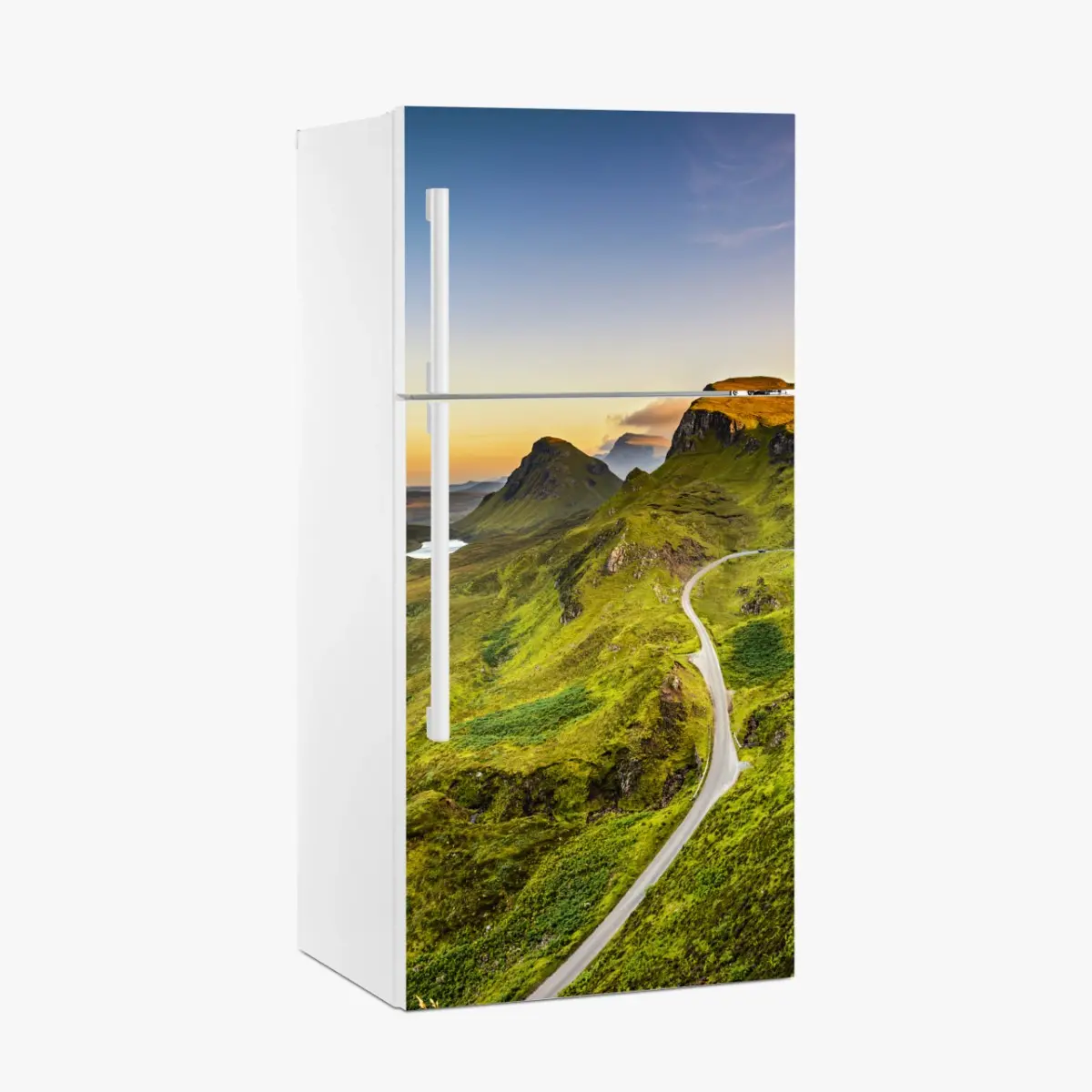 Adesivo per frigorifero tramonto sul Quiraing, Isle of Skye • Wallissimo®