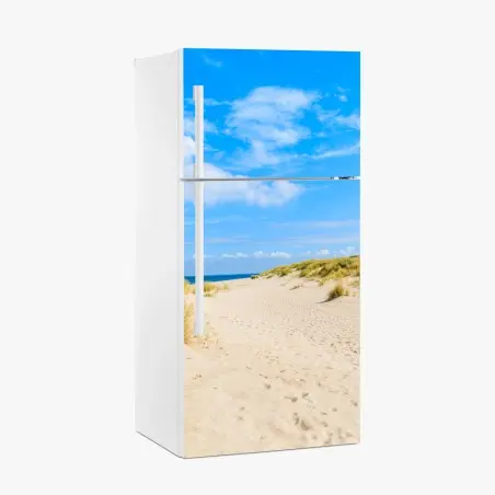 Adesivo per frigorifero serenità delle dune di Ellenbogen, Sylt • Wallissimo®