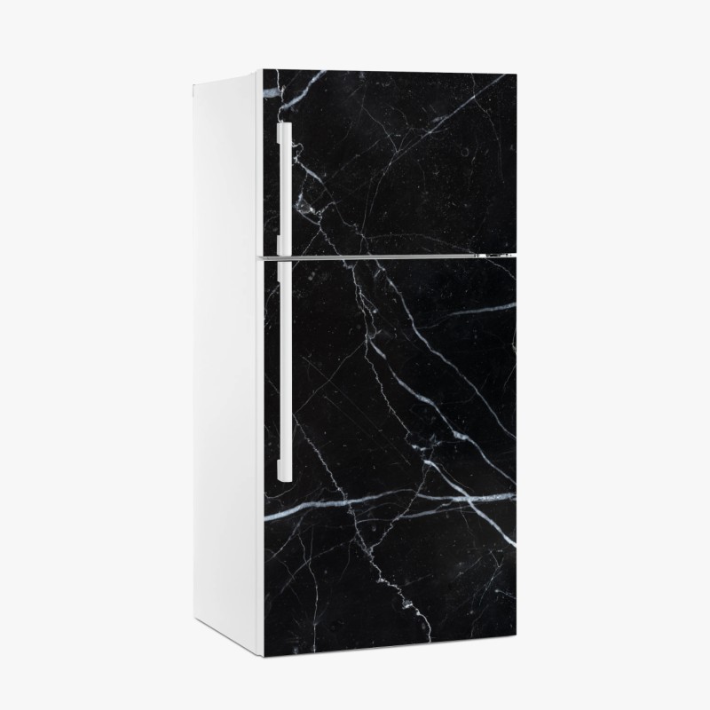 Adesivo per frigorifero marmo nero venato per pareti di design