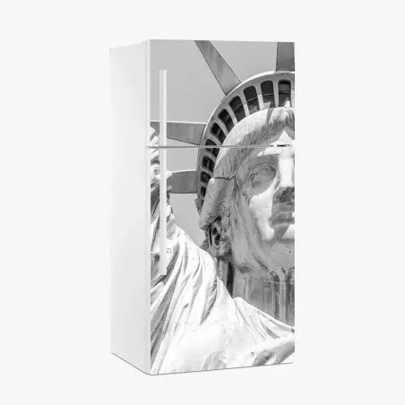 Adesivo per frigorifero dettaglio monumentale della Statua della Libertà • Wallissimo®
