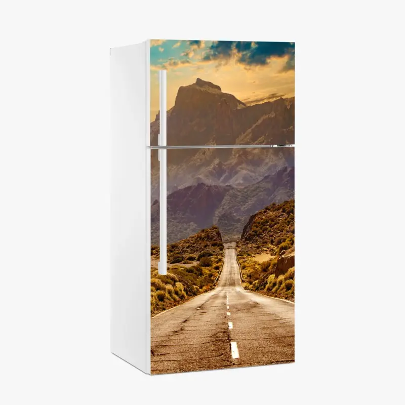 Adesivo per frigorifero strada verso il parco naturale di Tenerife