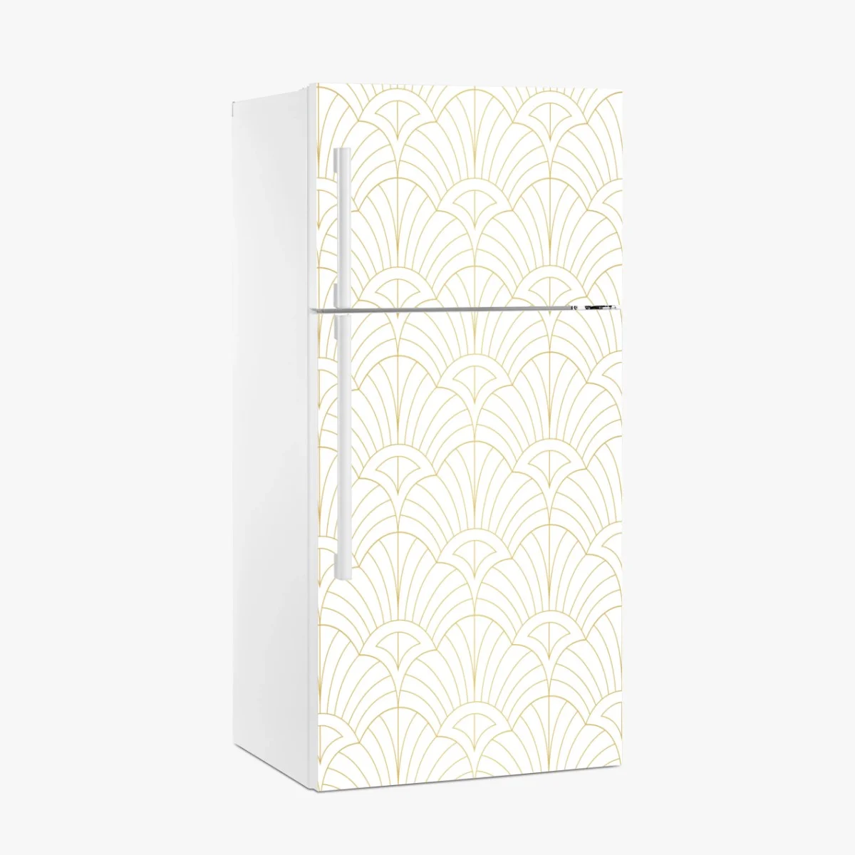 Adesivo per frigorifero motivo art déco dorato elegante • Wallissimo® Adesivo per frigorifero motivo art déco dorato elegante • Wallissimo®