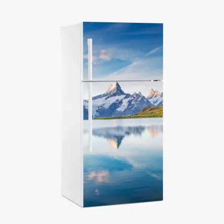 Adesivo per frigorifero panorama alpino: Bachalpsee Grindelwald • Wallissimo®