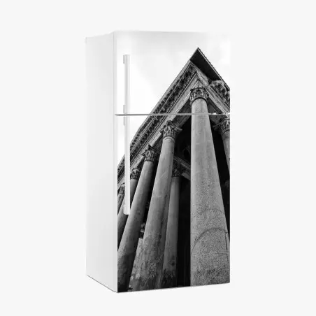 Adesivo per frigorifero prospettiva maestosa del Pantheon • Wallissimo®