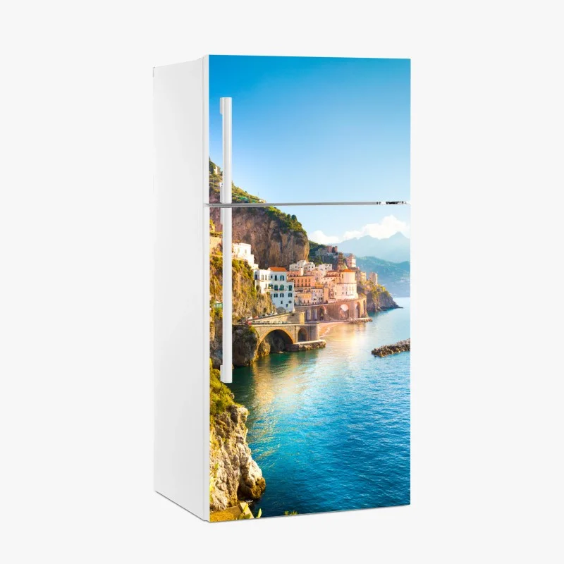 Adesivo per frigorifero panorama della Costiera Amalfitana