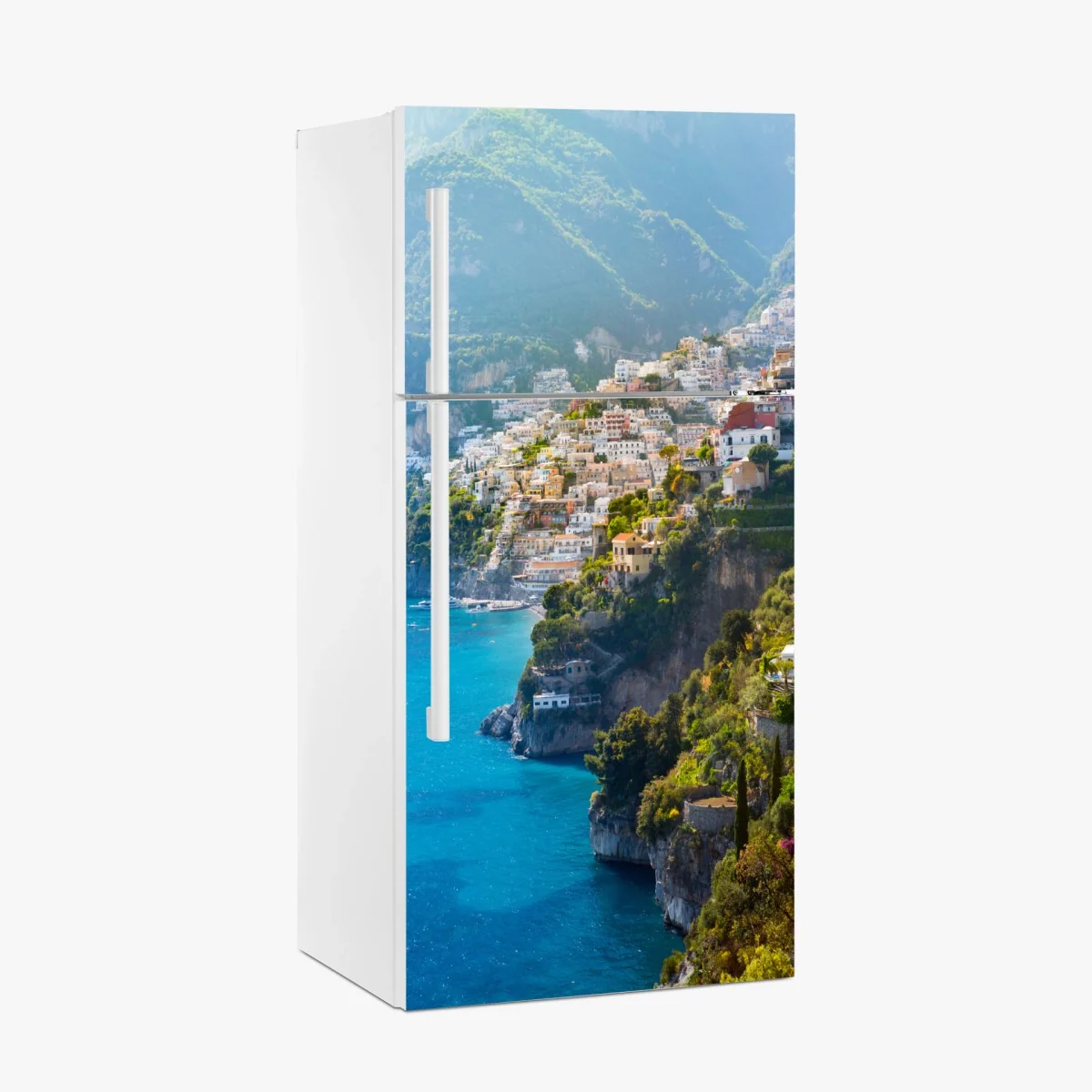 Adesivo per frigorifero panorama di Positano sulla Costiera Amalfitana • Wallissimo® Adesivo per frigorifero panorama di Positano sulla Costiera Amalfitana • Wallissimo®