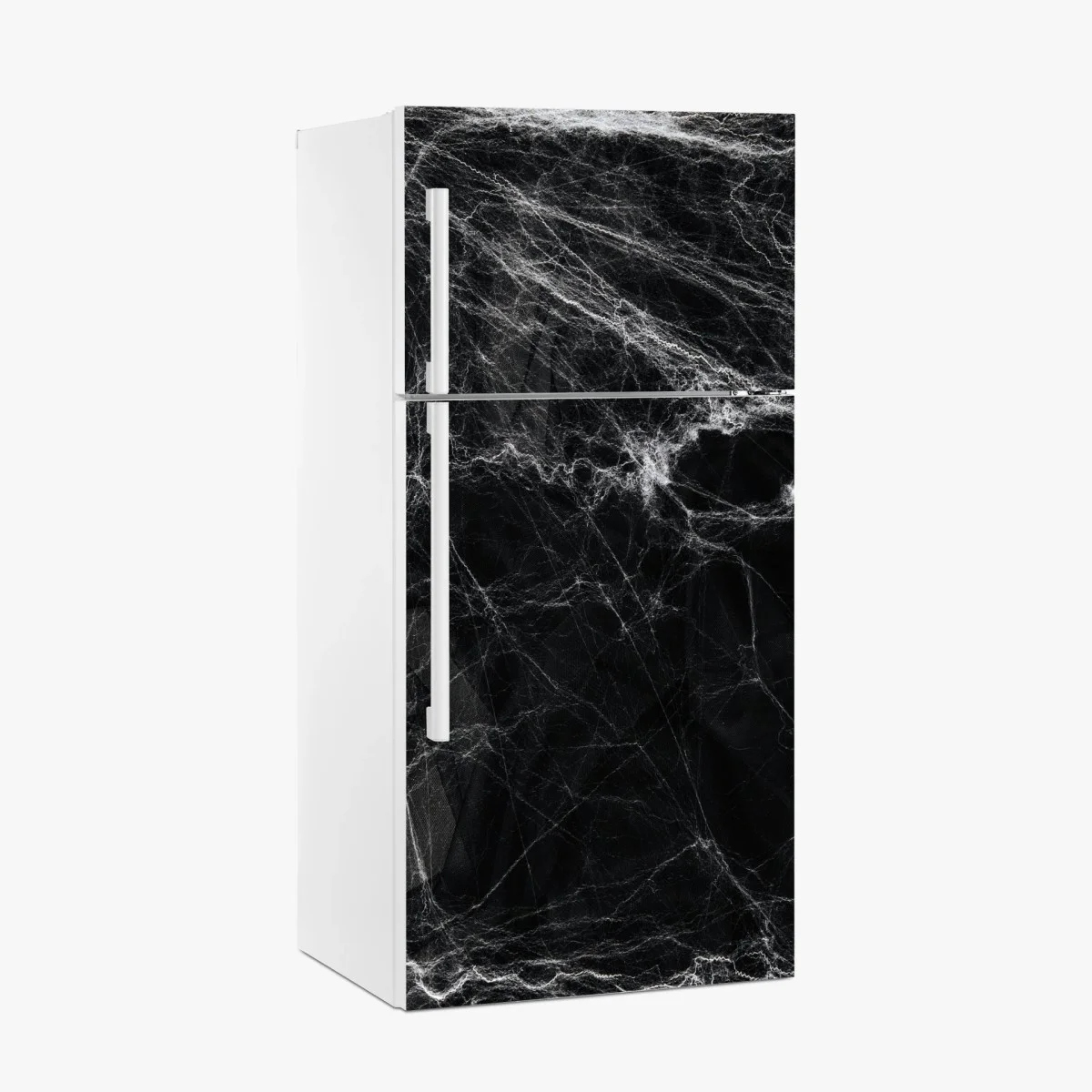 Adesivo per frigorifero ragnatela spettrale su sfondo nero • Wallissimo® Adesivo per frigorifero ragnatela spettrale su sfondo nero • Wallissimo®