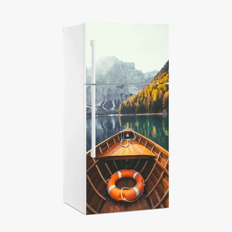 Adesivo per frigorifero serenità sul Lago di Braies