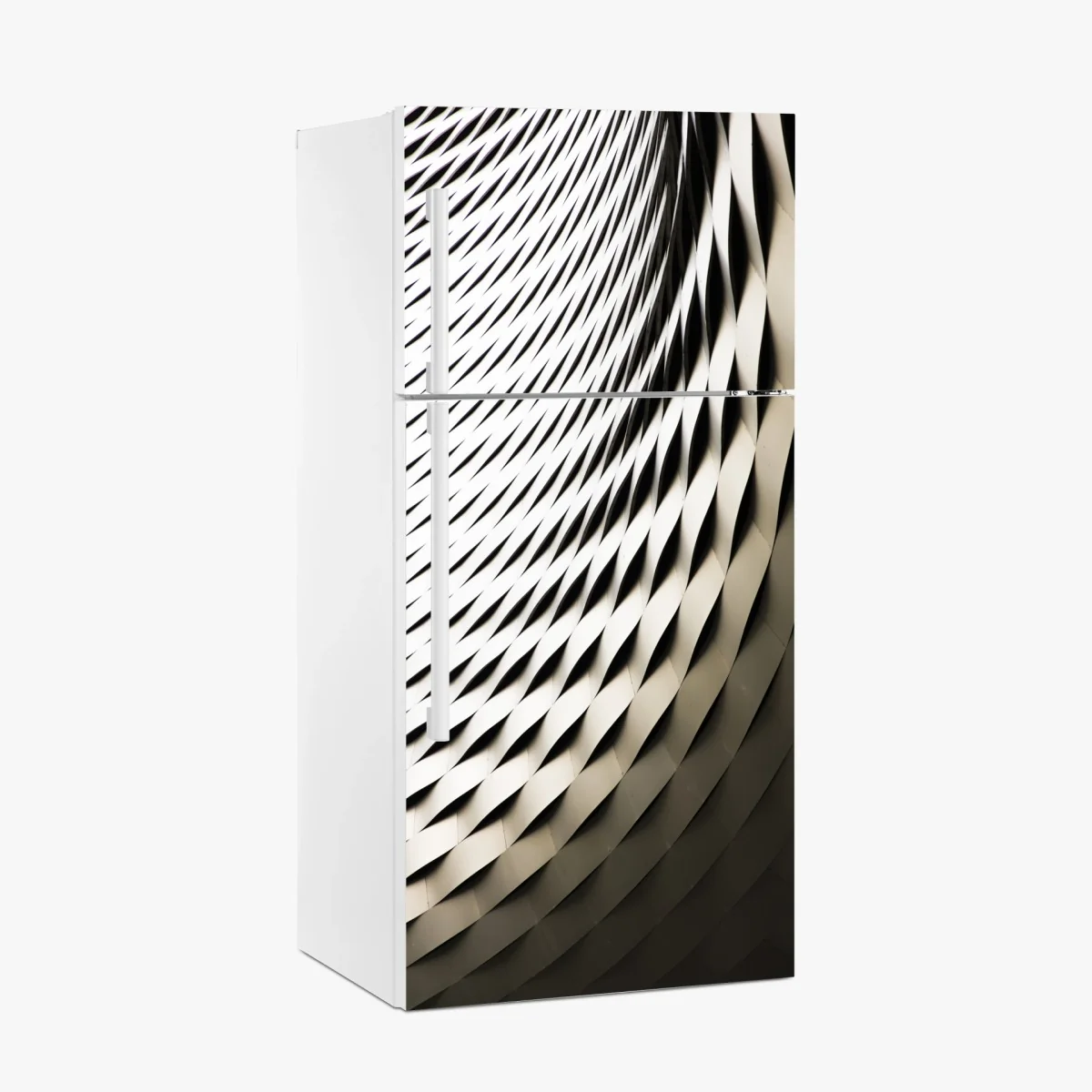 Adesivo per frigorifero dettaglio architettonico geometrico • Wallissimo® Adesivo per frigorifero dettaglio architettonico geometrico • Wallissimo®