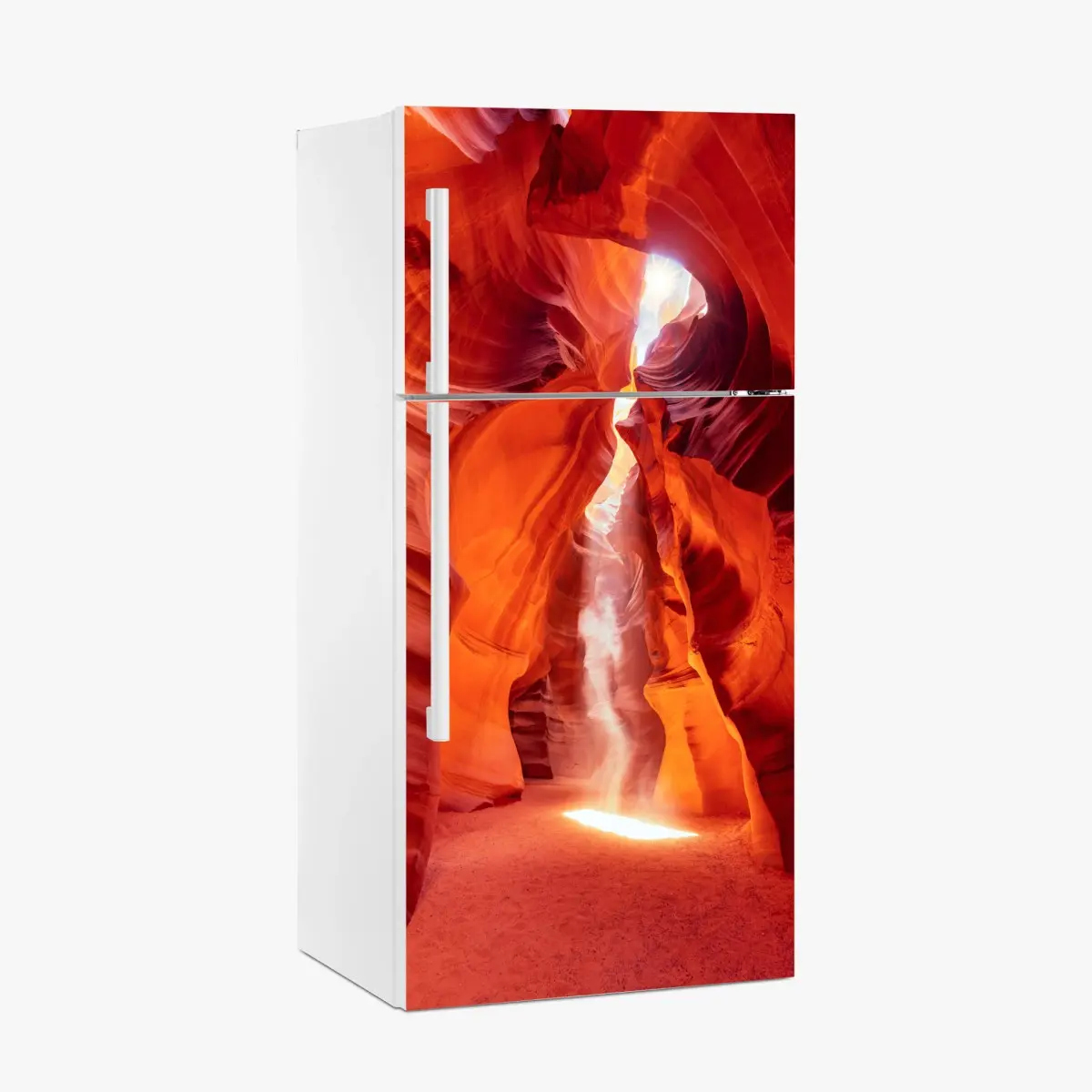 Adesivo per frigorifero luce nel cuore di Antelope Canyon • Wallissimo®