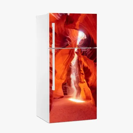 Adesivo per frigorifero luce nel cuore di Antelope Canyon • Wallissimo®