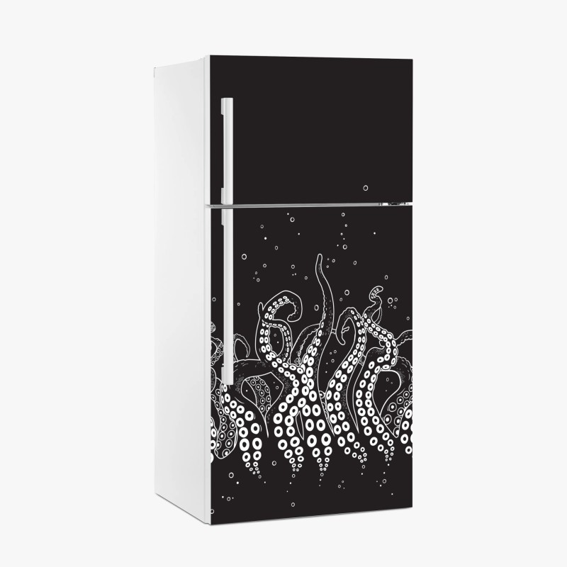 Adesivo per frigorifero danza dei tentacoli nell'abisso