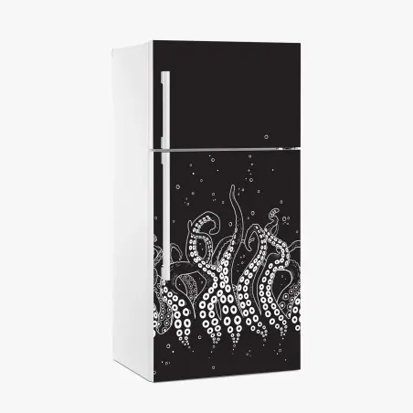 Adesivo per frigorifero danza dei tentacoli nell'abisso • Wallissimo®