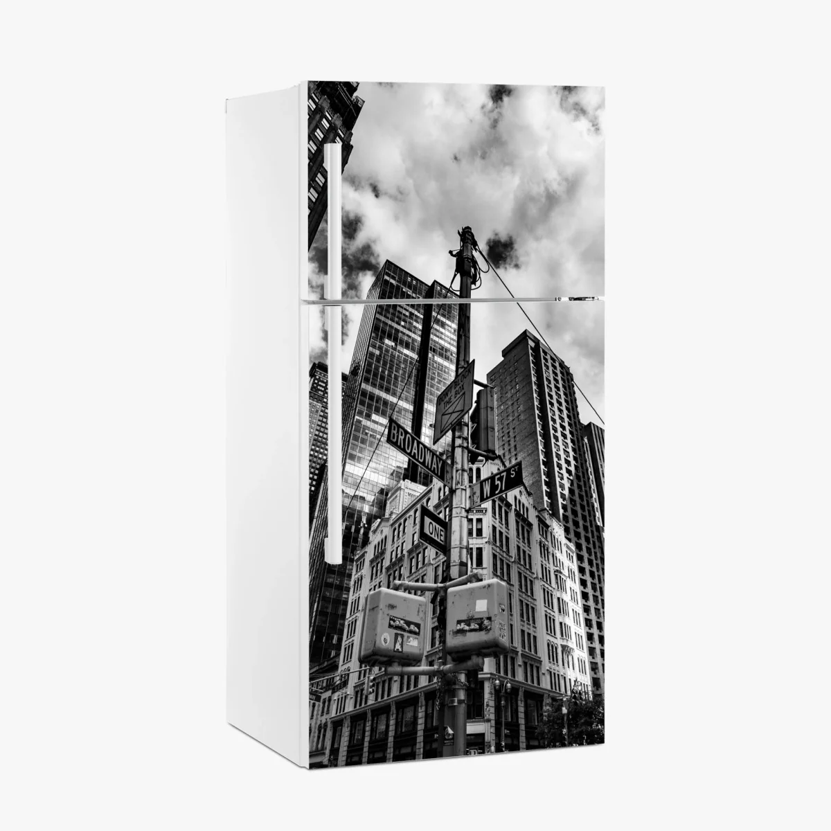 Adesivo per frigorifero prospettiva urbana su Broadway, New York • Wallissimo® Adesivo per frigorifero prospettiva urbana su Broadway, New York • Wallissimo®