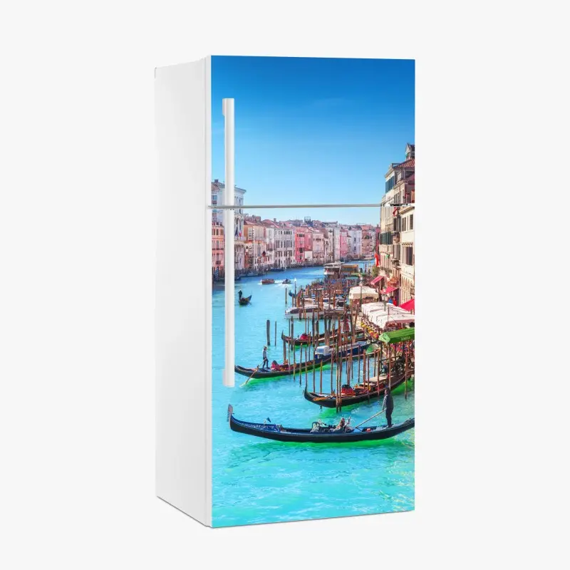 Adesivo per frigorifero vista sul Canal Grande di Venezia • Wallissimo®
