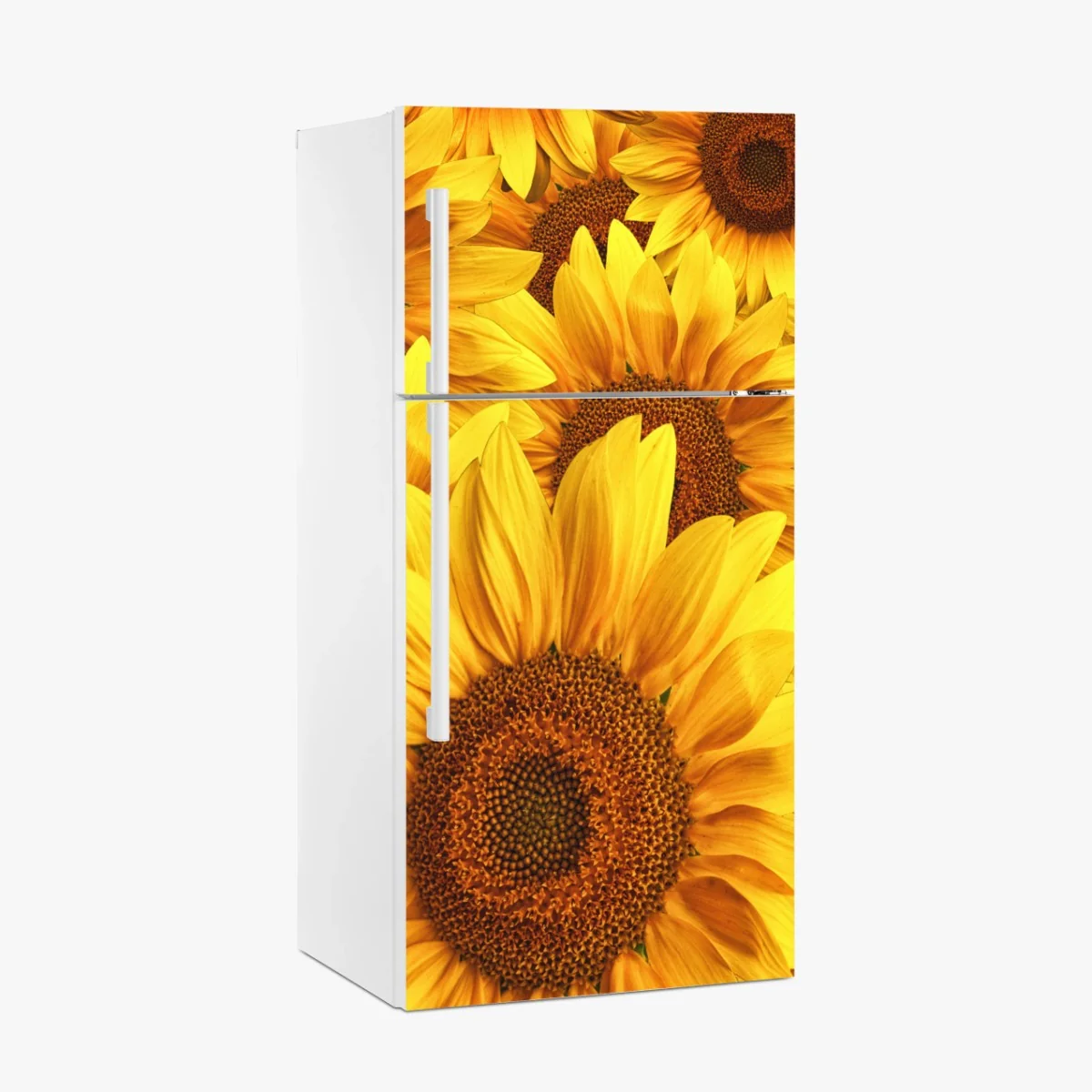 Adesivo per frigorifero esplosione di girasoli dorati • Wallissimo® Adesivo per frigorifero esplosione di girasoli dorati • Wallissimo®