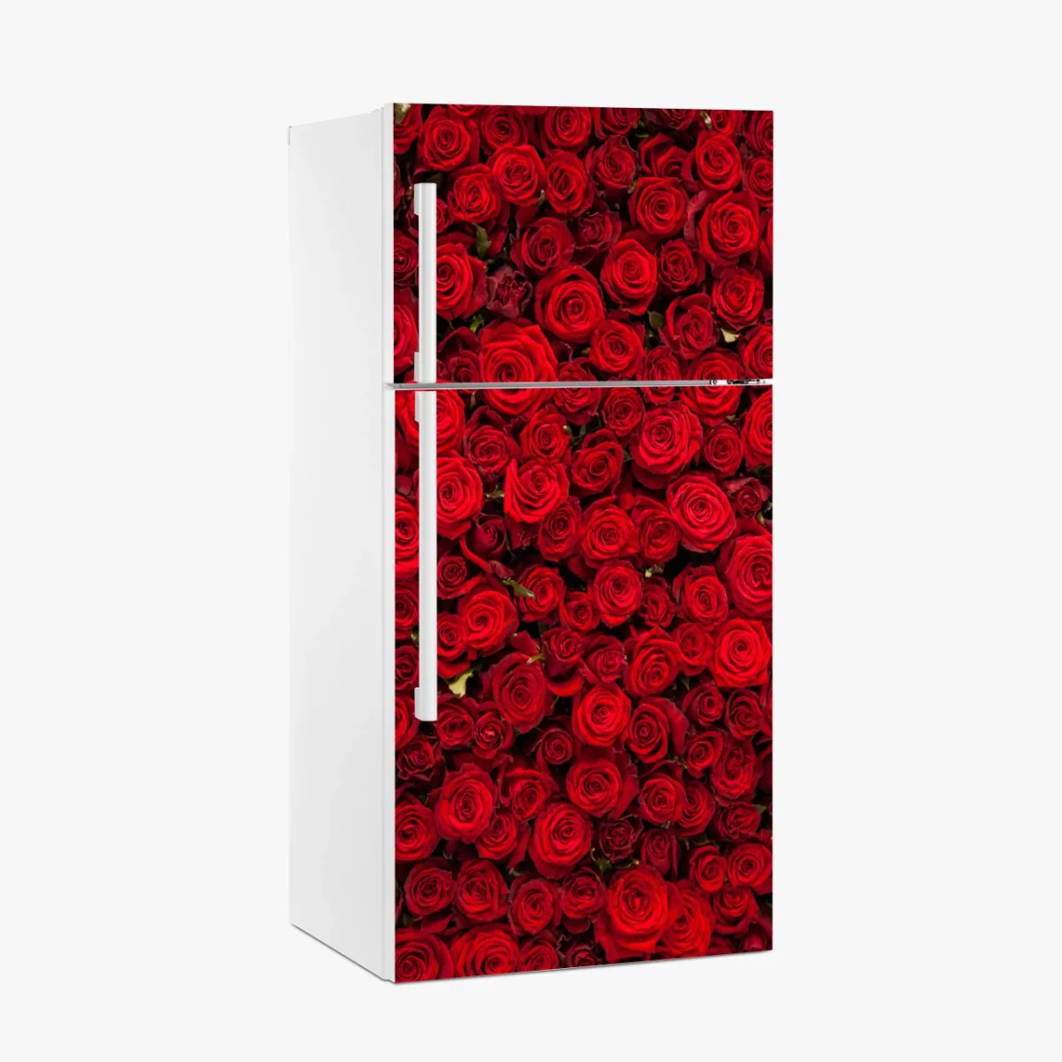 Adesivo per frigorifero mosaico di rose rosse • Wallissimo® Adesivo per frigorifero mosaico di rose rosse • Wallissimo®