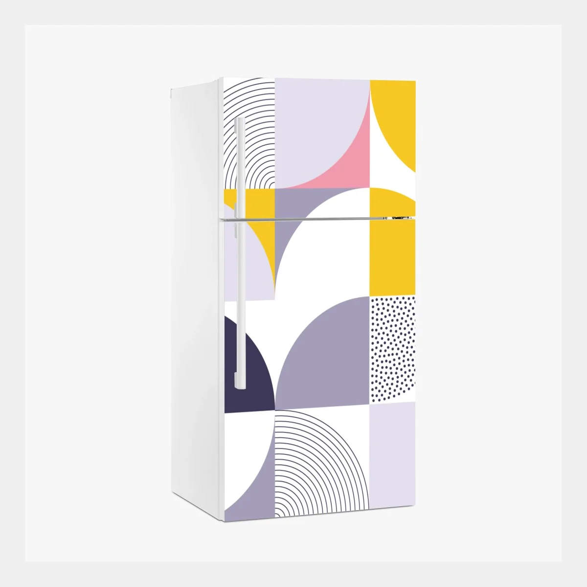 Adesivo per frigorifero motivo geometrico pastello moderno • Wallissimo® Adesivo per frigorifero motivo geometrico pastello moderno • Wallissimo®
