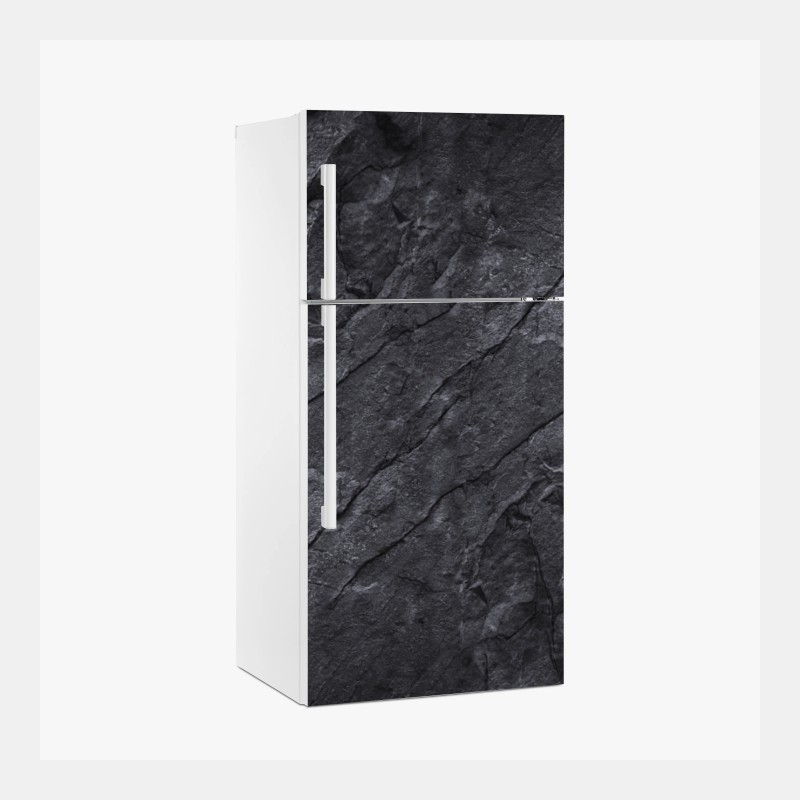 Adesivo per frigorifero texture rocciosa scura minimalista