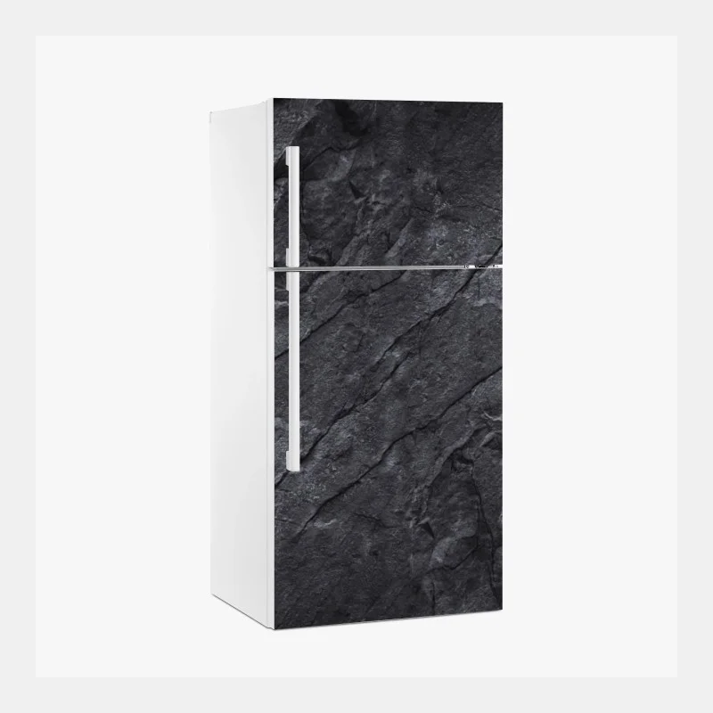 Adesivo per frigorifero texture rocciosa scura minimalista
