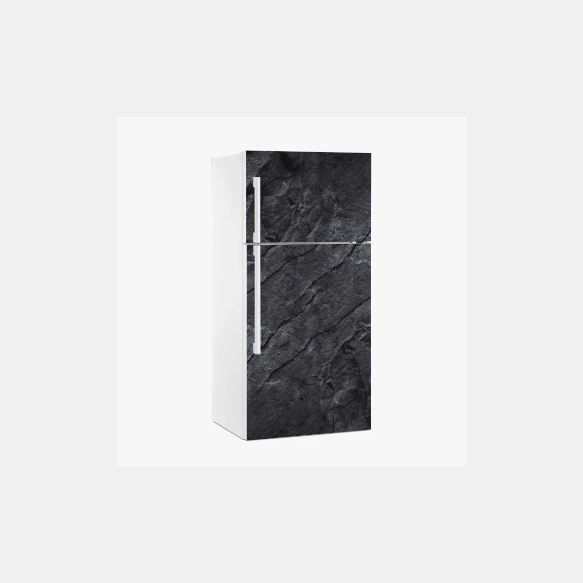 Adesivo per frigorifero texture rocciosa scura minimalista • Wallissimo® Adesivo per frigorifero texture rocciosa scura minimalista • Wallissimo®