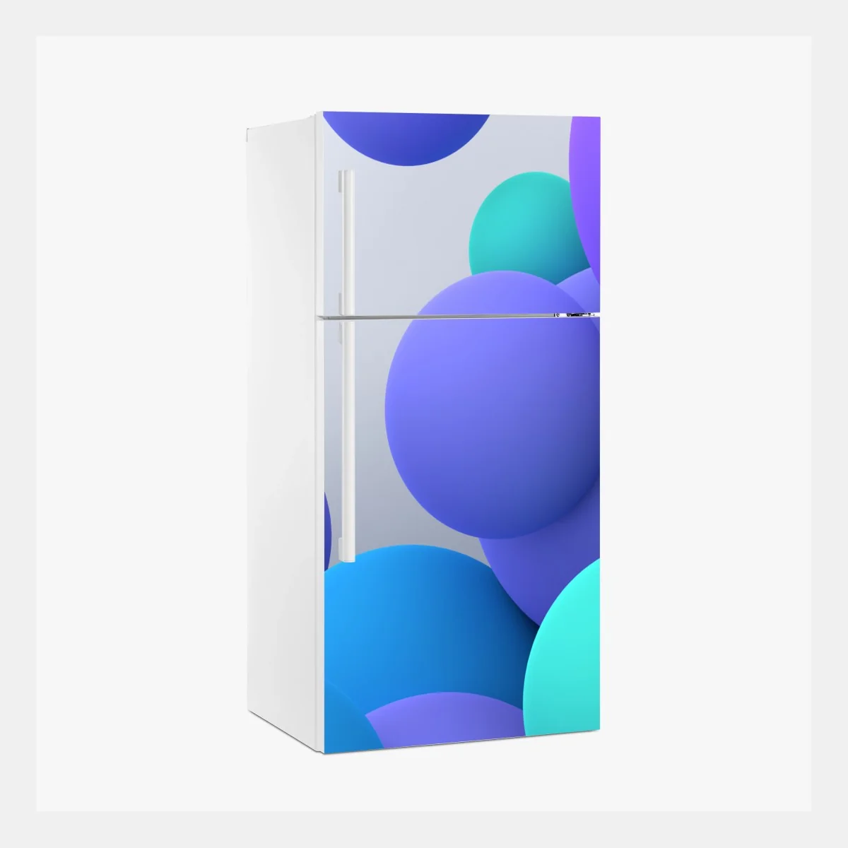 Adesivo per frigorifero composizione di sfere colorate in 3d • Wallissimo® Adesivo per frigorifero composizione di sfere colorate in 3d • Wallissimo®