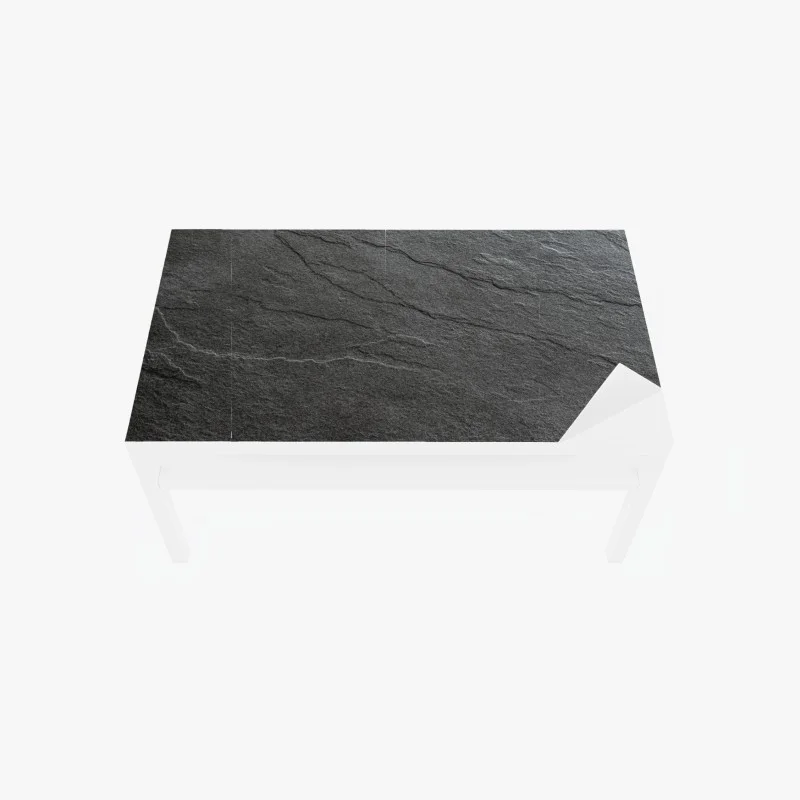 Adesivo per tavolo e scrivania texture ardesia scura elegante per pareti