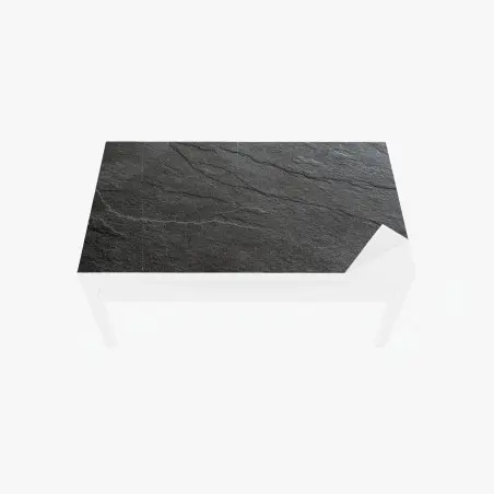 Adesivo per tavolo e scrivania texture ardesia scura elegante per pareti • Wallissimo®