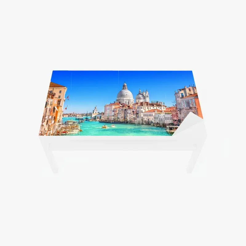 Adesivo per tavolo e scrivania vista sul Canal Grande e Basilica di Santa Maria della Salute, Venezia