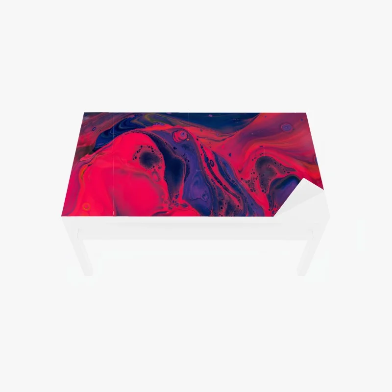 Adesivo per tavolo e scrivania effetto marmorizzato magenta e viola