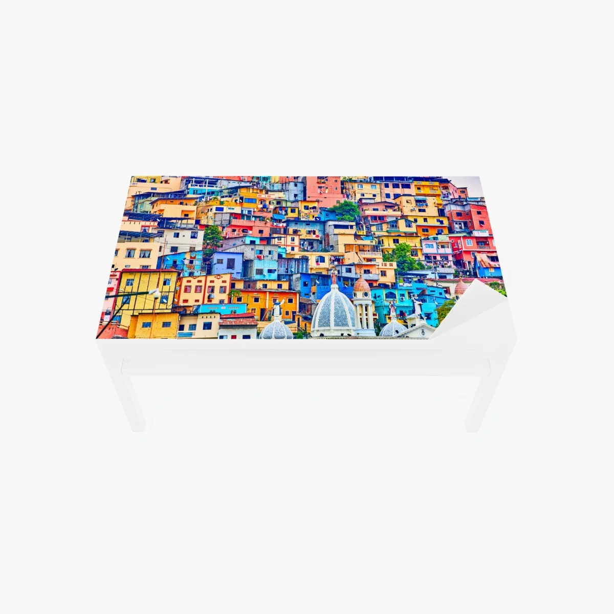 Adesivo per tavolo e scrivania panorama colorato di Las Penas a Guayaquil • Wallissimo® Adesivo per tavolo e scrivania panorama colorato di Las Penas a Guayaquil • Wallissimo®