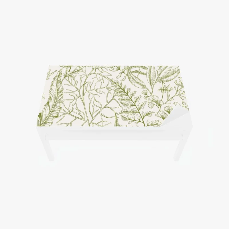 Adesivo per tavolo e scrivania motivo botanico verde elegante • Wallissimo® Adesivo per tavolo e scrivania motivo botanico verde elegante • Wallissimo®