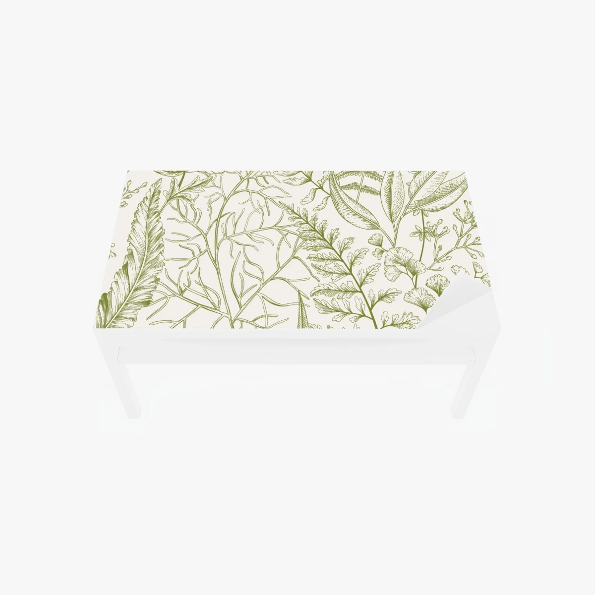 Adesivo per tavolo e scrivania motivo botanico verde elegante • Wallissimo® Adesivo per tavolo e scrivania motivo botanico verde elegante • Wallissimo®
