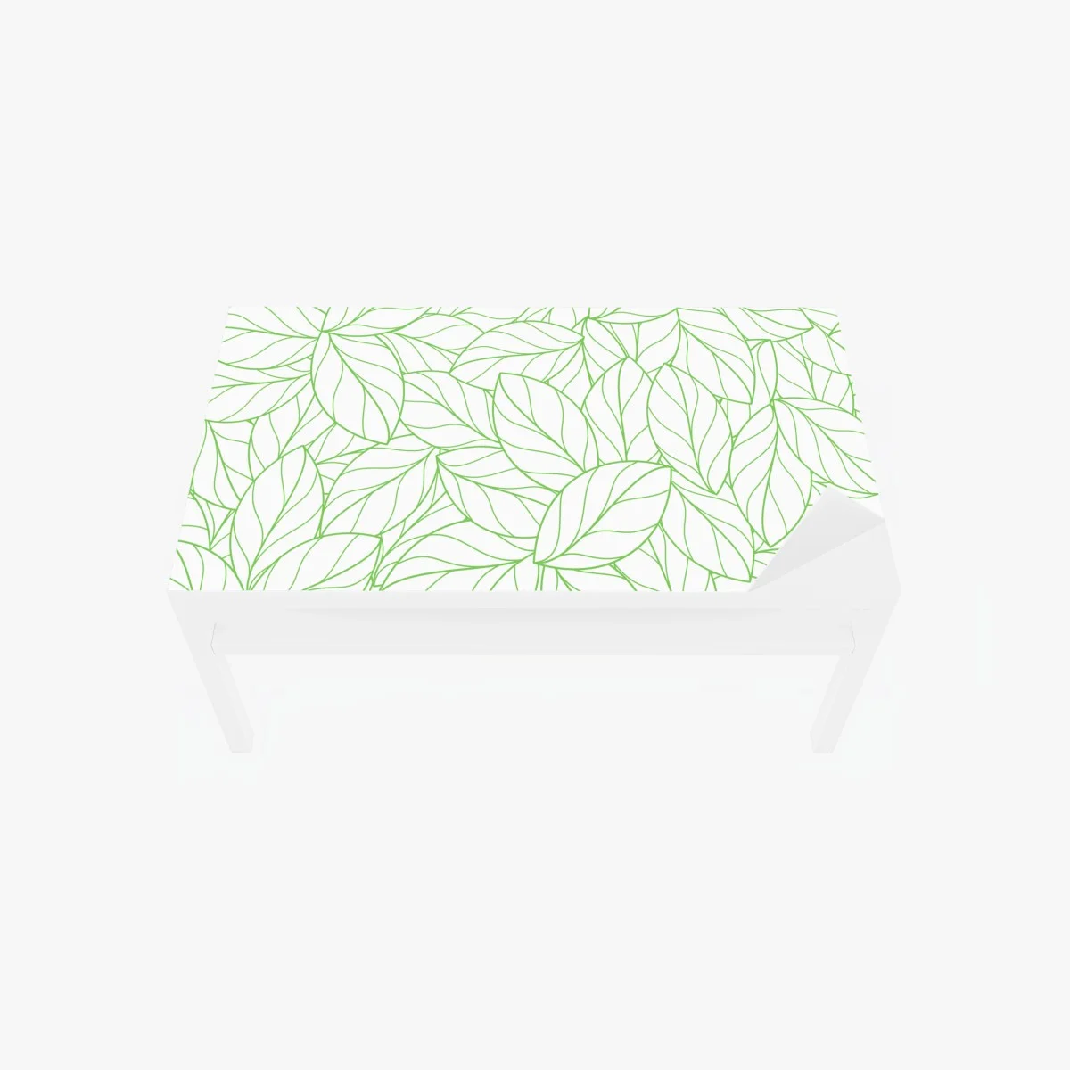 Adesivo per tavolo e scrivania motivo botanico foglie verdi minimaliste • Wallissimo® Adesivo per tavolo e scrivania motivo botanico foglie verdi minimaliste • Wallissimo®