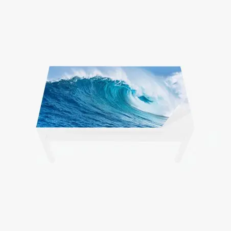 Adesivo per tavolo e scrivania onda maestosa dell'oceano • Wallissimo®