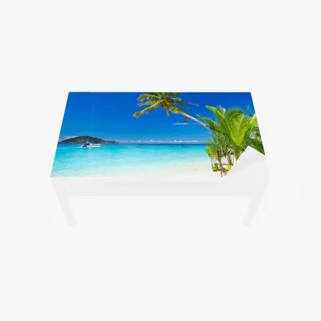 Adesivo per tavolo e scrivania fuga tropicale in Thailandia • Wallissimo®
