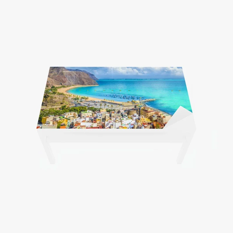 Adesivo per tavolo e scrivania panorama costiero di San Andres, Tenerife