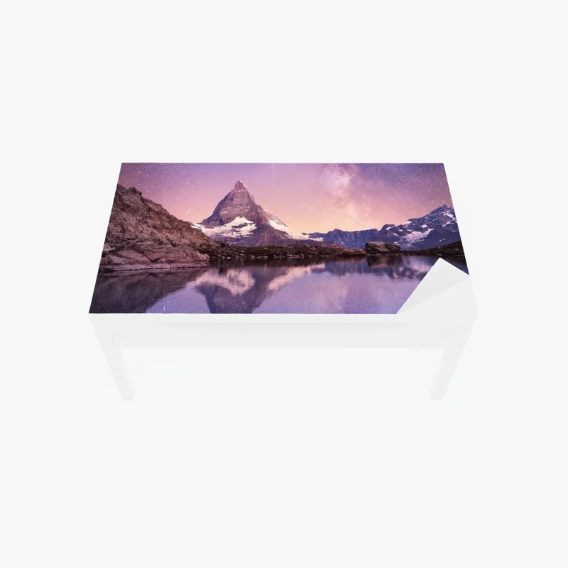 Adesivo per tavolo e scrivania riflessi stellari sul Cervino