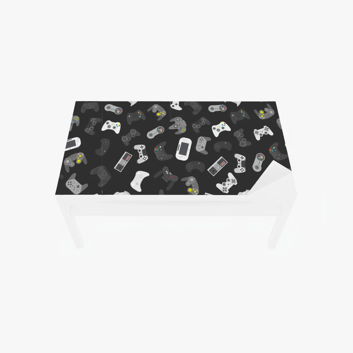 Adesivo per tavolo e scrivania pattern di controller da gioco retrò • Wallissimo® Adesivo per tavolo e scrivania pattern di controller da gioco retrò • Wallissimo®
