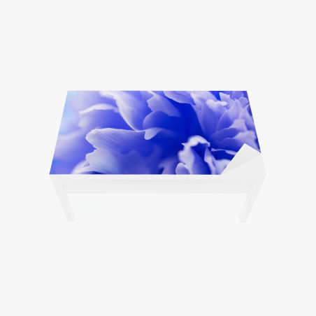 Adesivo per tavolo e scrivania esplosione di petali blu • Wallissimo®