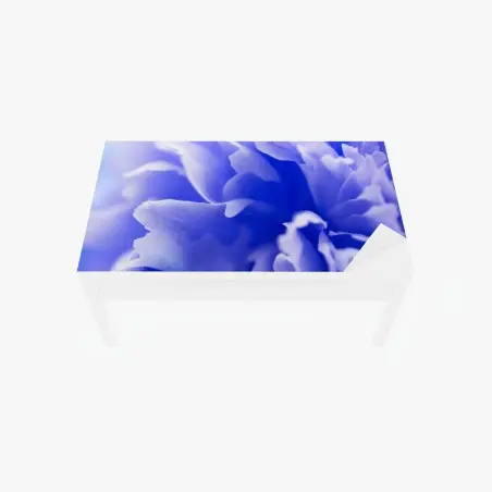 Adesivo per tavolo e scrivania esplosione di petali blu • Wallissimo®