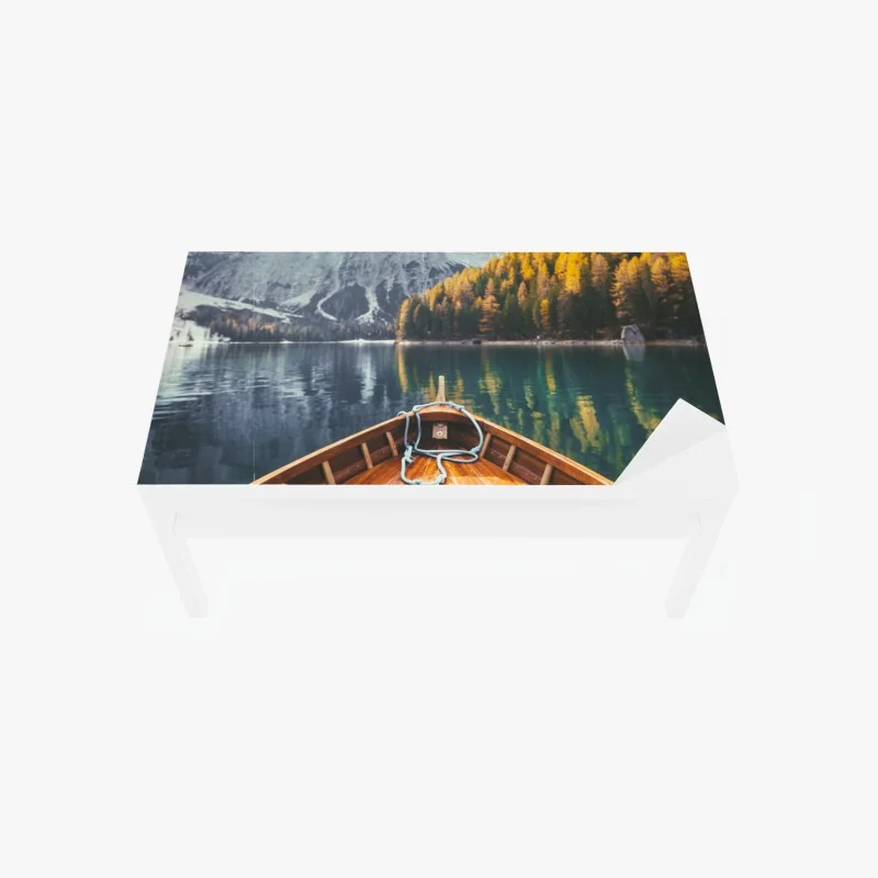 Adesivo per tavolo e scrivania serenità sul Lago di Braies