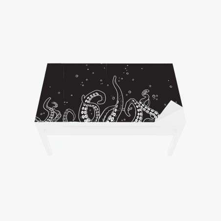Adesivo per tavolo e scrivania danza dei tentacoli nell'abisso • Wallissimo®