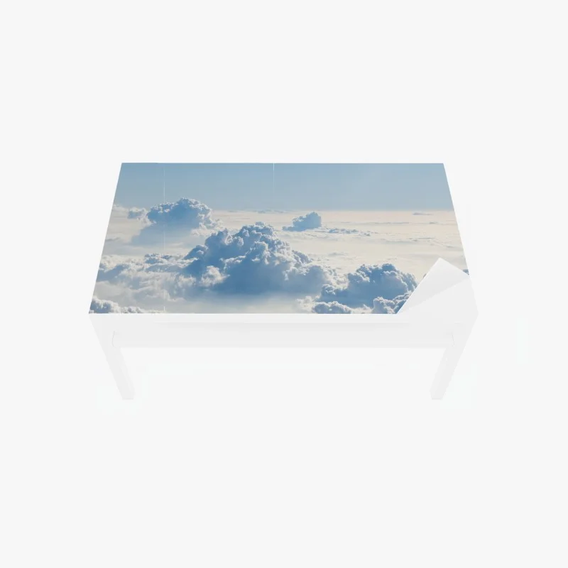 Adesivo per tavolo e scrivania morbide nuvole sopra l'orizzonte